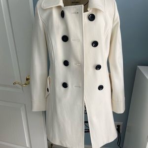 Cream peacoat